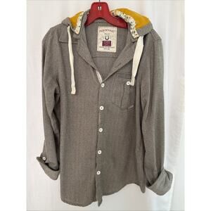 Horseware Ireland Detachable Hood Womens XLarge Equestrian Button Up Tweed Shirt